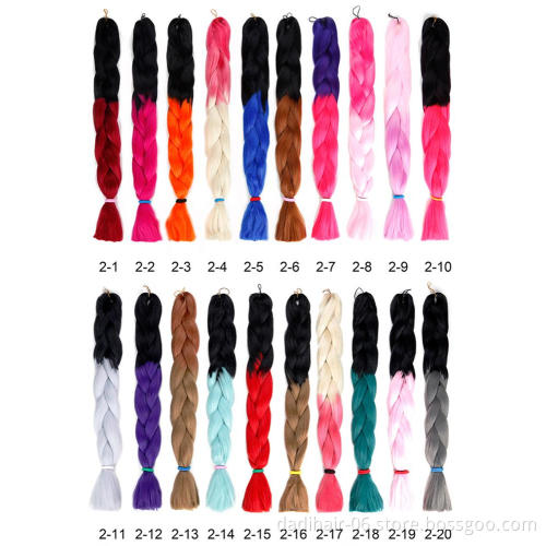 Jumbao braiding hair 3 toned colour synthetic braiding hair